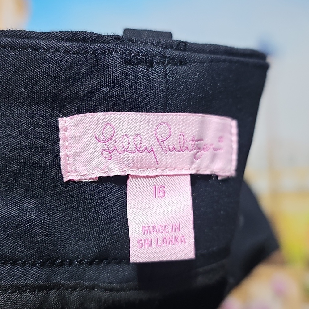 Lilly Pulitzer Chantal Stretch Dinner Pleated Pants Size 16 New - Picture 5 of 7